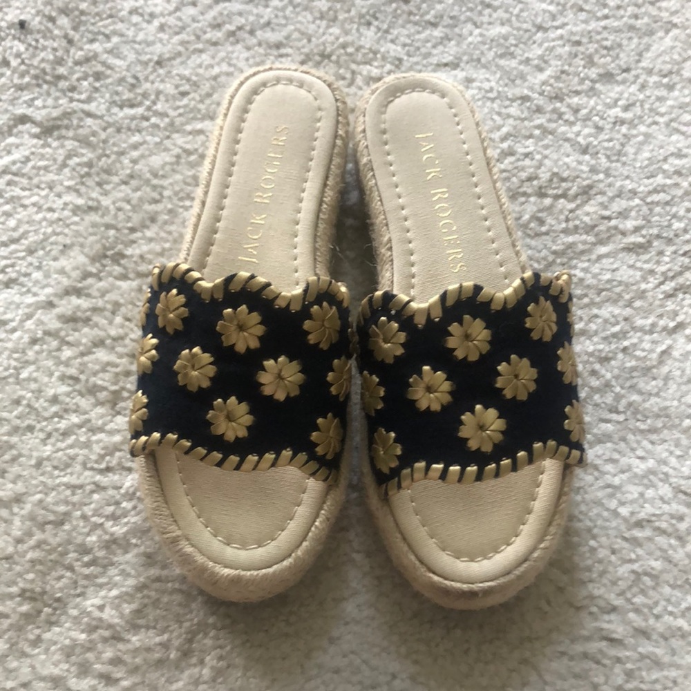 Slip on platform sandals